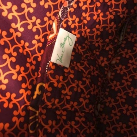 VERA BRADLEY SIDE BY SIDE HAND TOTE BAG Safari Sunset  RETIRED PATTERN! - Picture 2 of 2